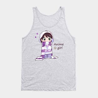 Anime girl Tank Top